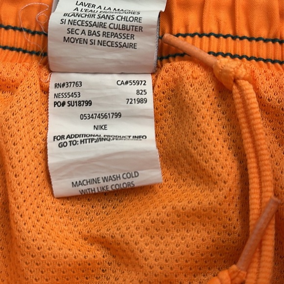 Nike green and orange logo swim trunks - Picture 9 of 10
